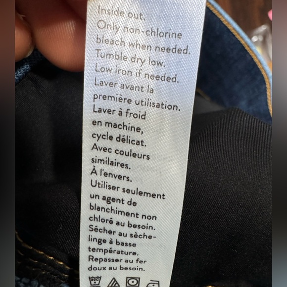 Spanx Jeans Women’s Blue Jeggings Stretch Wide Leg Flare Frayed S… - Picture 6 of 9